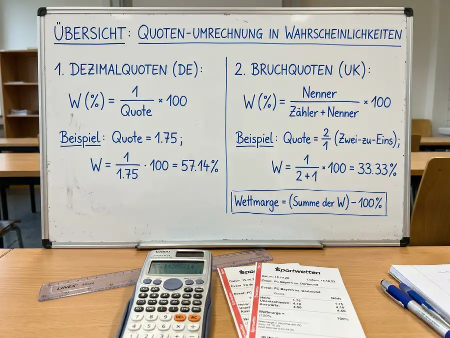 Wettquoten berechnen Formel